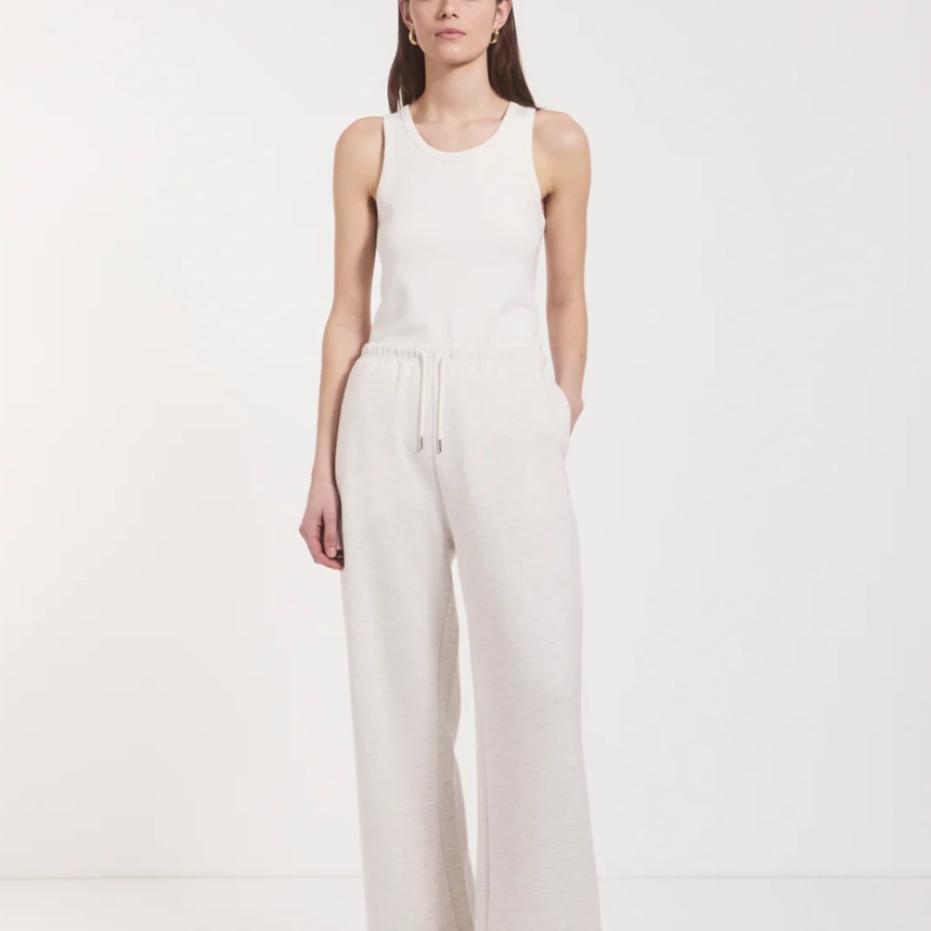 Ninety Percent Classic Lounge Sweatpant In Oatmeal Marl - Size Xxs
